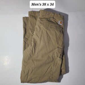 Carhartt Relaxed Fit Men's Canvas Cargo Pants Size 38 x 34